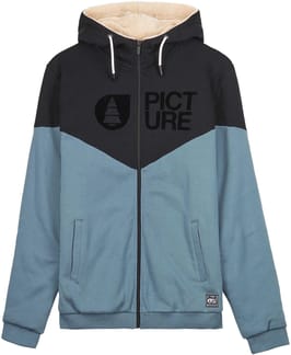 Basement Plush Zip Hood Mirage Blue