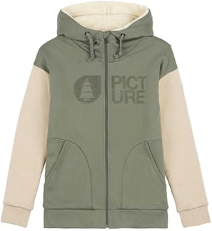 Basement Plush Zip Hood W Dusty Olive