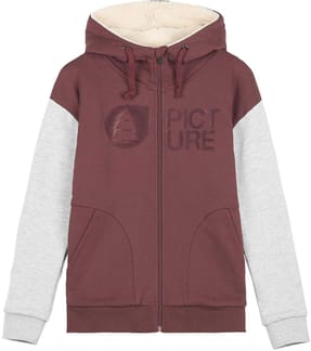 Basement Plush Zip Hood W Rum Raisin