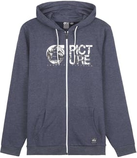 Basement Zip Hood Dark Blue Melange
