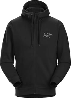 Bird Emblem Full Zip Hoody Men's Black