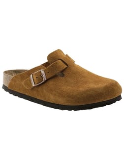 Boston Soft Footbed  Suede Leather Mink