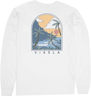 Bluffs LS Pocket Tee White