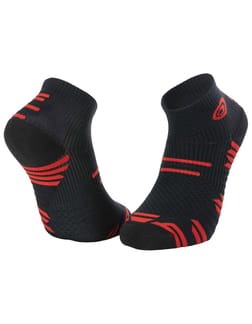 Socquettes Trail Elite Noir/Rouge