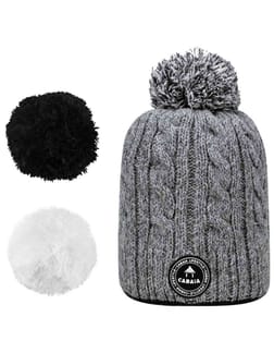 Creamy Gin Beanie Grey Melanged