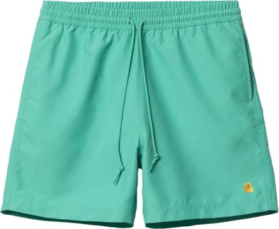 Chase Swim Trunks Aqua Green Gold