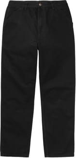 Single Knee Pant Black Rinsed