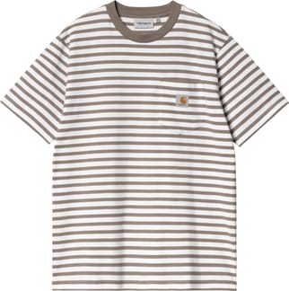 S/S Seidler Pocket T-Shirt Seidler Stripe, Branch / White