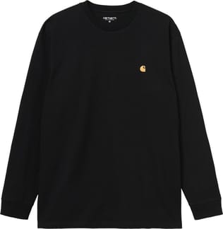 L/S Chase T-Shirt Black / Gold
