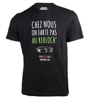 Chez Nous On Farte Pas Au Rebloch Tee Black