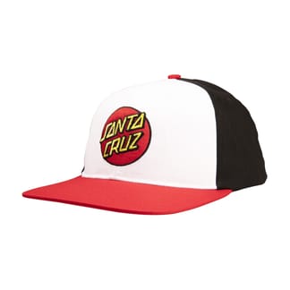 Classic Dot Snapback White/Black/Red