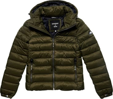 Classic Fuji Puffer Jacket W Dark Moss