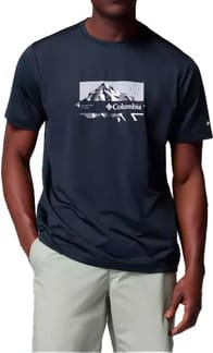 Ice Lake II SS Tee Black, Peak Direction
