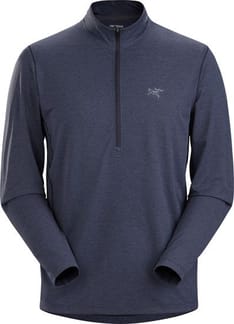 Cormac Zip Neck LS Men's Black Sapphire