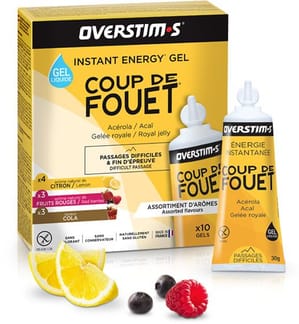 Coup De Fouet Gel Liquide Overstims Assortiment Aromes 10 Tubes