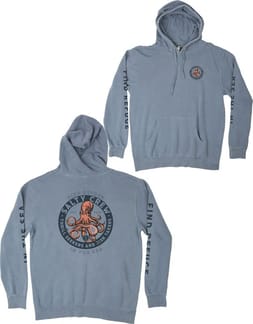 Deep Reach Overdyed Fleece Blue
