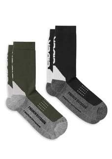 Mid-cut Socks Pack Khaki/Black