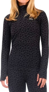  Journey Merino Wool Top Black Leopard