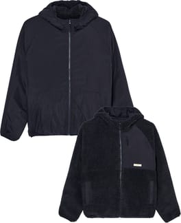 Wolfe Sherpa Reversible Hoody Off Black