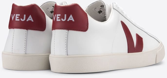 Esplar Logo Leather Extra White Marsala M