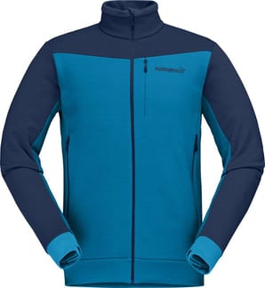 Falketind Warmwool2 Stretch Jacket M's Hawaiian surf/Indigo Night