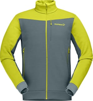 Falketind Warmwool2 Stretch Jacket M's Sulphur Spring/North Atlantic