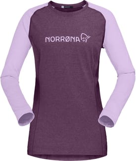Fjørå Equaliser Lightweight Long Sleeve W's Dark Purple/Violet Tulle