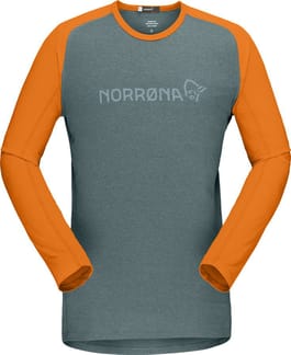Fjørå Equaliser Lightweight LS M's North Atlantic/Orange Popsicle