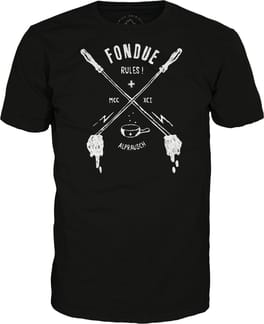 Fondue Rules T-Shirt Black
