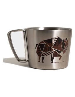 Geo Bison 12Oz Convertible Mug Brown
