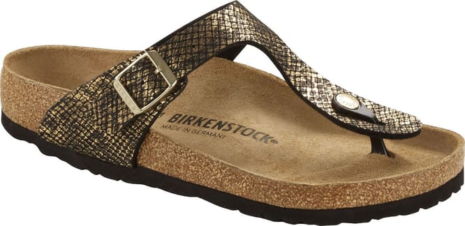 Gizeh W Microfibre Shiny Python Black/Gold