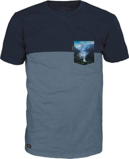 Gletscherblick T-Shirt China Blue Navy