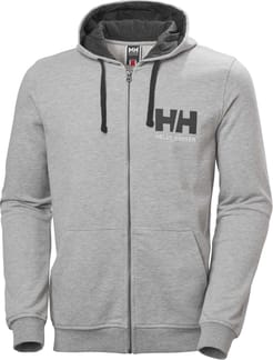 HH Logo Full Zip Grey Melange
