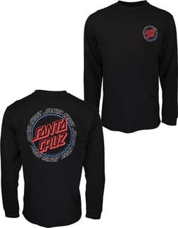 Hollow Ring Dot L/S T-Shirt Black
