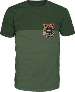 Holzfäller Täschli T-Shirt Black Forest Melange Black Forest
