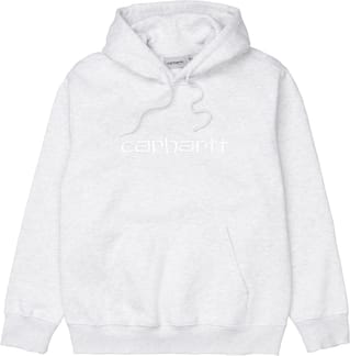 Hooded Carhartt Sweat Ash Heather White