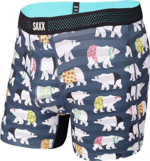 Hot Shot Boxer Brief Fly M Navy Polarbear Resortwear
