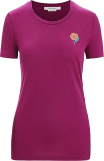 W Tech Lite II SS Tee Springtime Flowers Go Berry