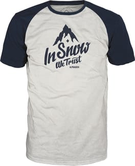 In Snow We Trust T-Shirt Snow White Navy