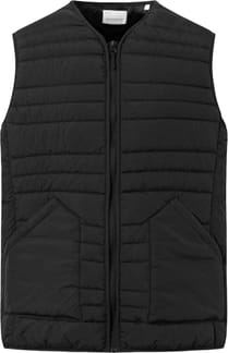 Go Anywear Quilted Padded Zip Vest Black Jet