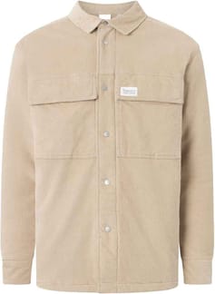 Corduroy Overshirt Light Feather Gray
