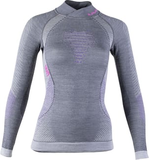 Lady Fusyon LS Turtle Neck Anthracite/Purple/Pink