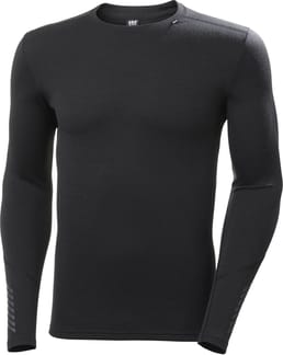 Lifa Merino Midweight Crew Black