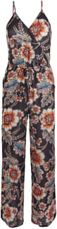 Lw Jumpsuit Mix And Match Black Aop W/ Red