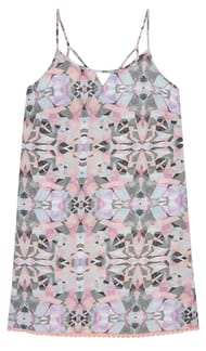 Lw Rosebowl Dress White Aop W/ Green