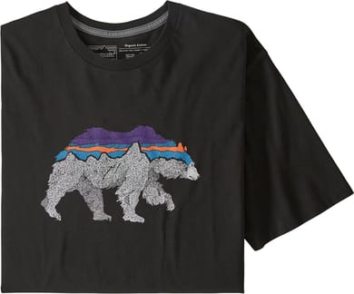 M's Back For Good Organic T-Shirt Black w/Bear