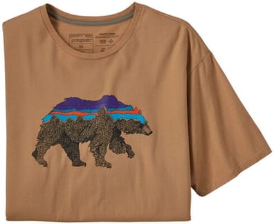 M's Back For Good Organic T-Shirt Dark Camel/Bear
