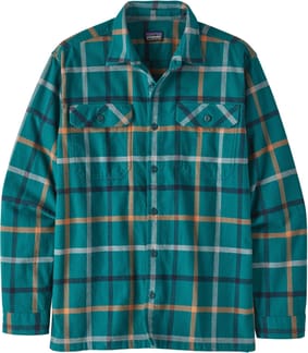 M's L/S Organic Cotton MW Fjord Flannel Shirt Brisk
