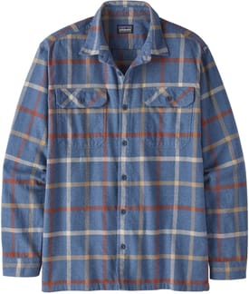M's L/S Organic Cotton MW Fjord Flannel Shirt Brisk/Dolomite Blue