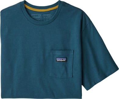 M's P-6 Label Pocket Responsibili-Tee Abalone Blue